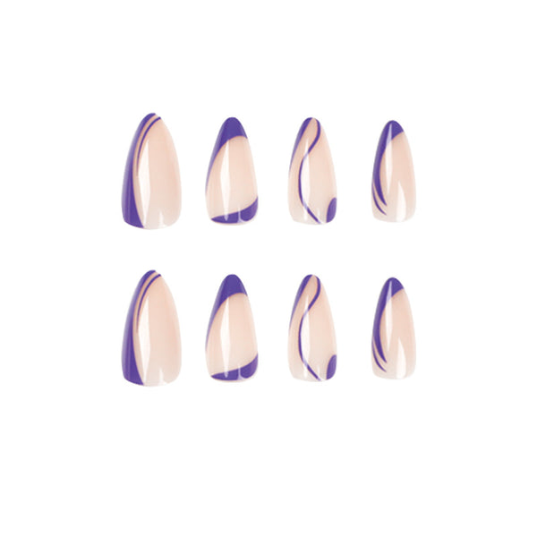 12 Sizes-24 Pcs Press On Nails JP1789