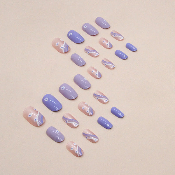12 Sizes-24 Pcs Press On Nails W1125