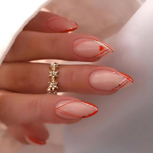 12 Sizes-24 Pcs Press On Nails W306