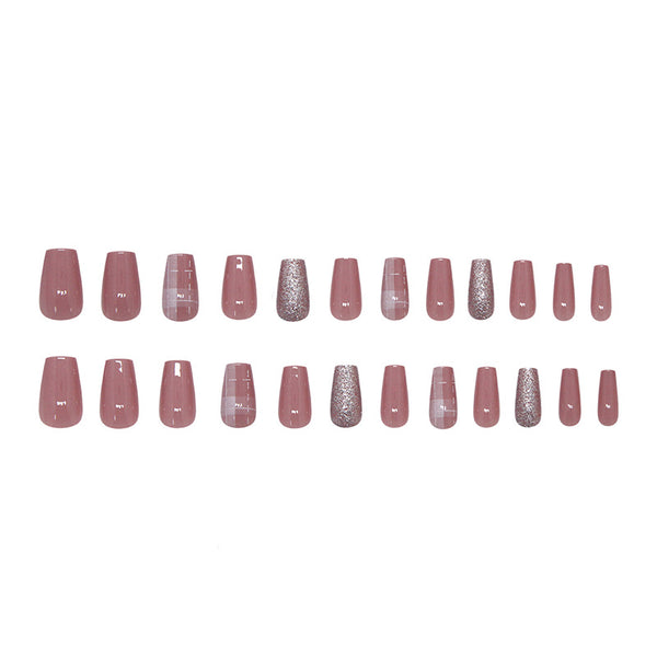 12 Sizes-24 Pcs Press On Nails R899