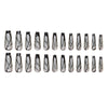 12 Sizes-24 Pcs Press On Nails MY064