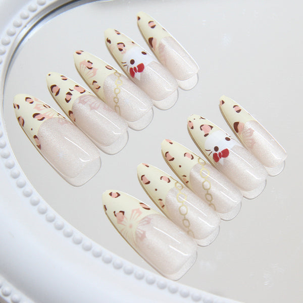 12 Sizes-24 Pcs Press On Nails MY080
