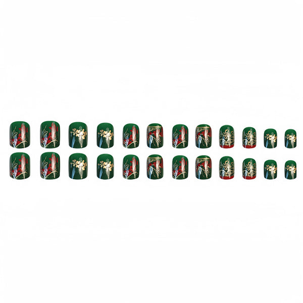 12 Sizes-24 Pcs Press On Nails Y060