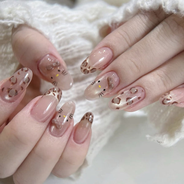 12 Sizes-24 Pcs Press On Nails JP4061