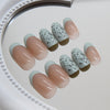 12 Sizes-24 Pcs Press On Nails R867