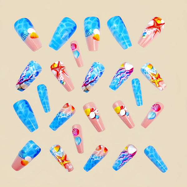 12 Sizes-24 Pcs Press On Nails Y897