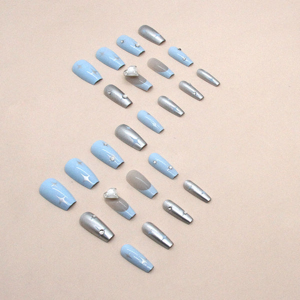12 Sizes-24 Pcs Press On Nails Z752