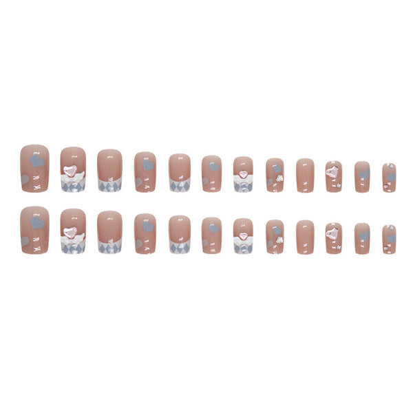 12 Sizes-24 Pcs Press On Nails Z800