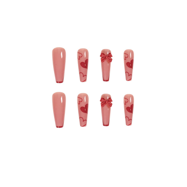 12 Sizes-24 Pcs Press On Nails JP1201