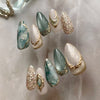 12 Sizes-24 Pcs Press On Nails W1997