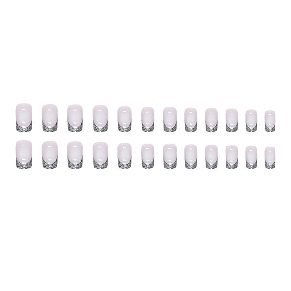 12 Sizes-24 Pcs Press On Nails W815