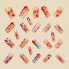 12 Sizes-24 Pcs Press On Nails Y794