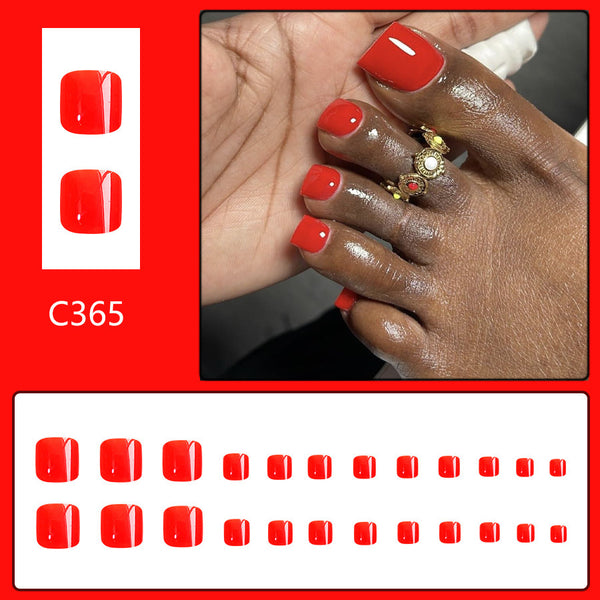 12 Sizes-24 Pcs Press On Nails C365