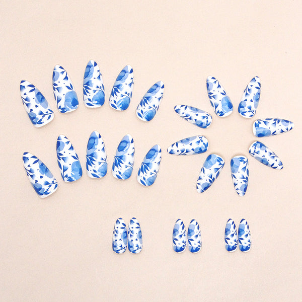 12 Sizes-24 Pcs Press On Nails W1201