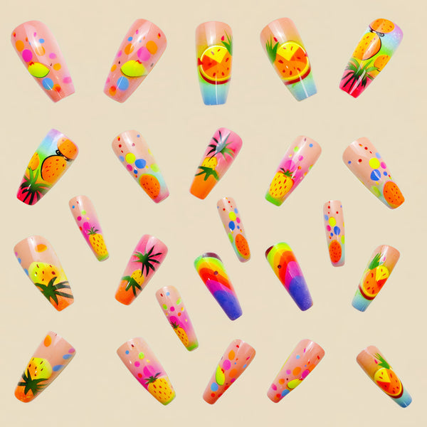 12 Sizes-24 Pcs Press On Nails Y575