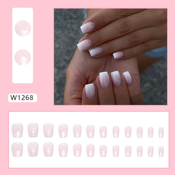 12 Sizes-24 Pcs Press On Nails W1268