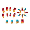 12 Sizes-24 Pcs Press On Nails Y1577-2