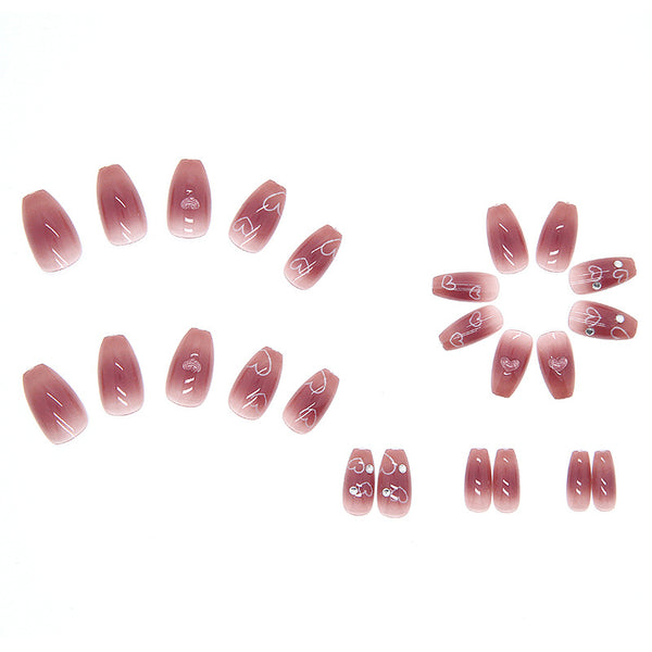 12 Sizes-24 Pcs Press On Nails Z261