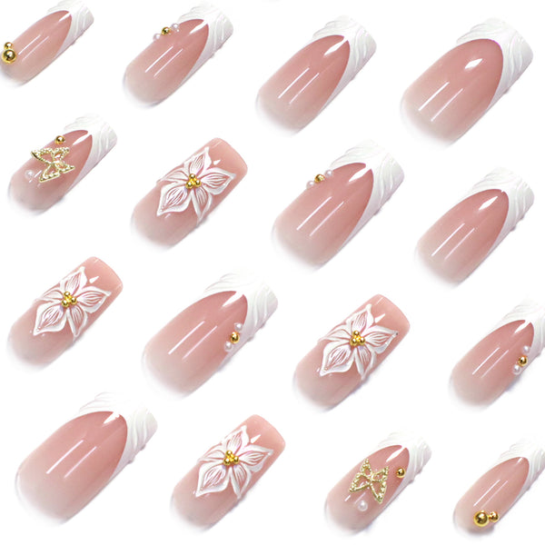 12 Sizes-24 Pcs Press On Nails JP4306