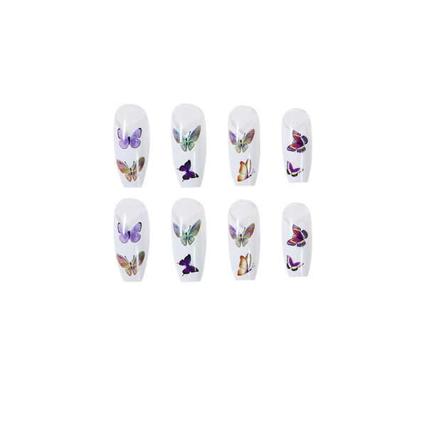 12 Sizes-24 Pcs Press On Nails JP1013