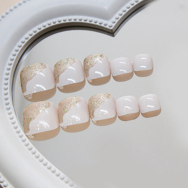 12 Sizes-24 Pcs Press On Nails F160