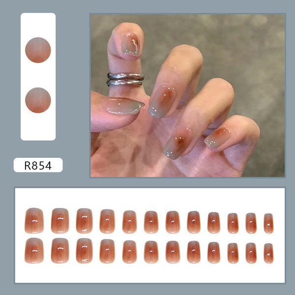 12 Sizes-24 Pcs Press On Nails R854