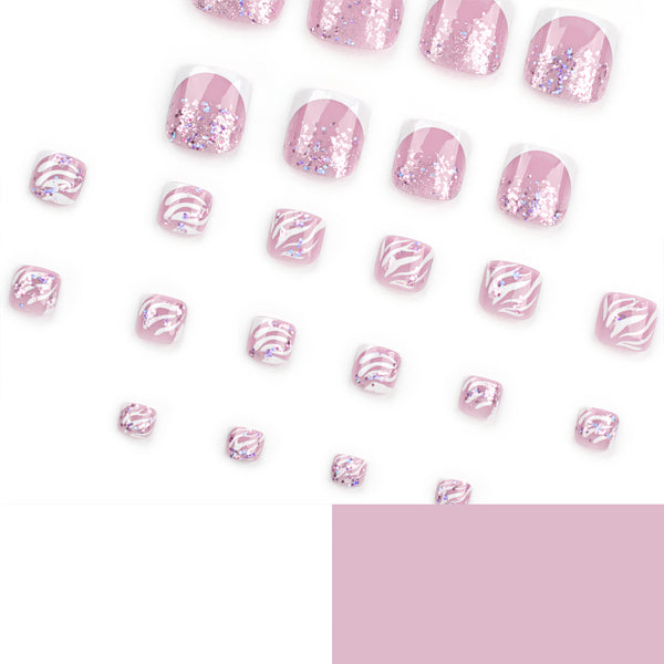 12 Sizes-24 Pcs Press On Nails JP3211