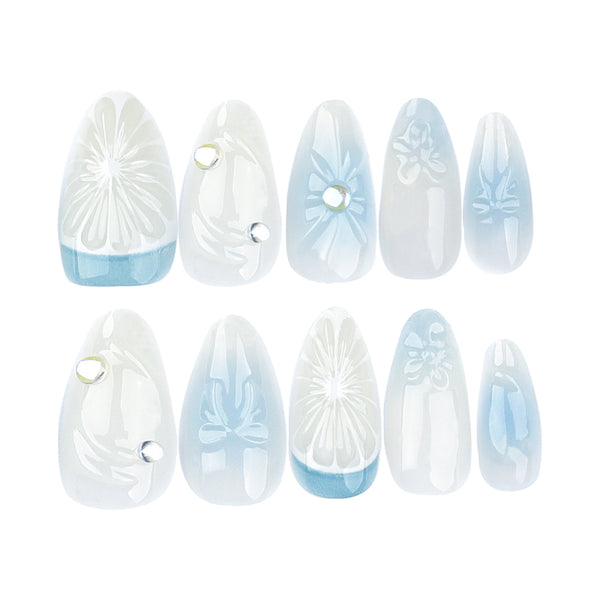 12 Sizes-24 Pcs Press On Nails JP3425