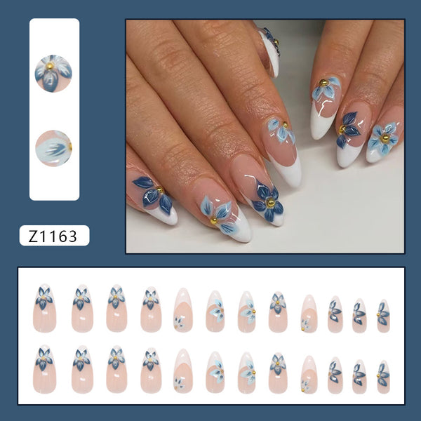 12 Sizes-24 Pcs Press On Nails Z1163