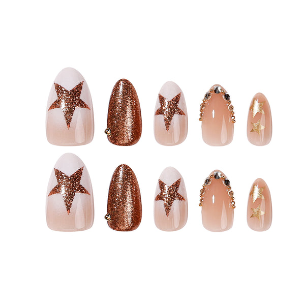 12 Sizes-24 Pcs Press On Nails JP4391