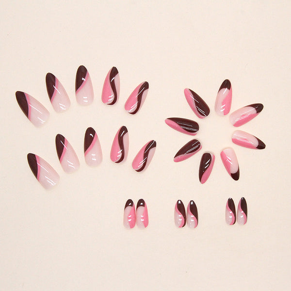 12 Sizes-24 Pcs Press On Nails W402