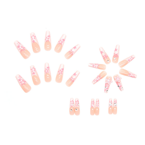 12 Sizes-24 Pcs Press On Nails Z513