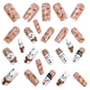 12 Sizes-24 Pcs Press On Nails Y1191