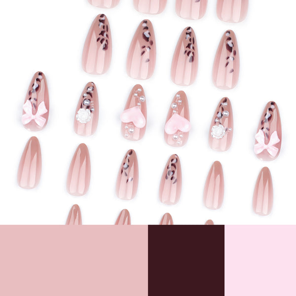 12 Sizes-24 Pcs Press On Nails JP3432