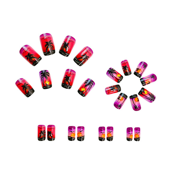 12 Sizes-24 Pcs Press On Nails Y427
