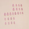 12 Sizes-24 Pcs Press On Nails W1538