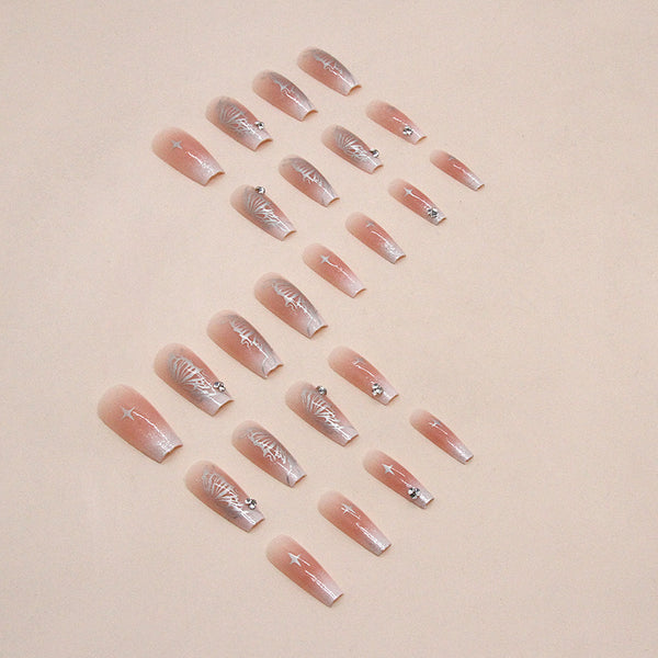 12 Sizes-24 Pcs Press On Nails Z812
