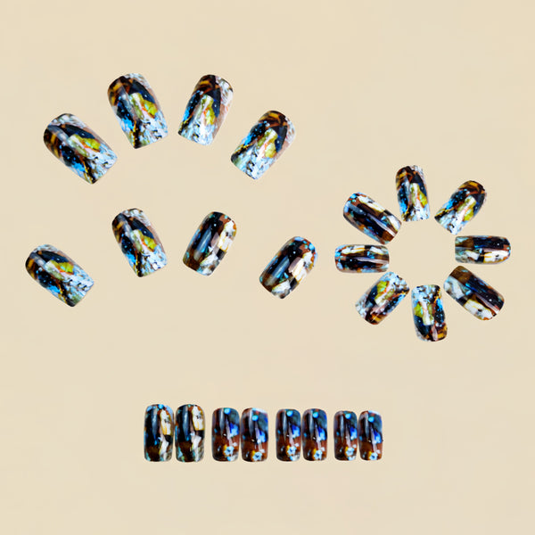 12 Sizes-24 Pcs Press On Nails Y1631