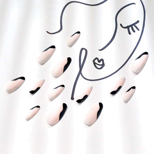 12 Sizes-24 Pcs Press On Nails JP1524
