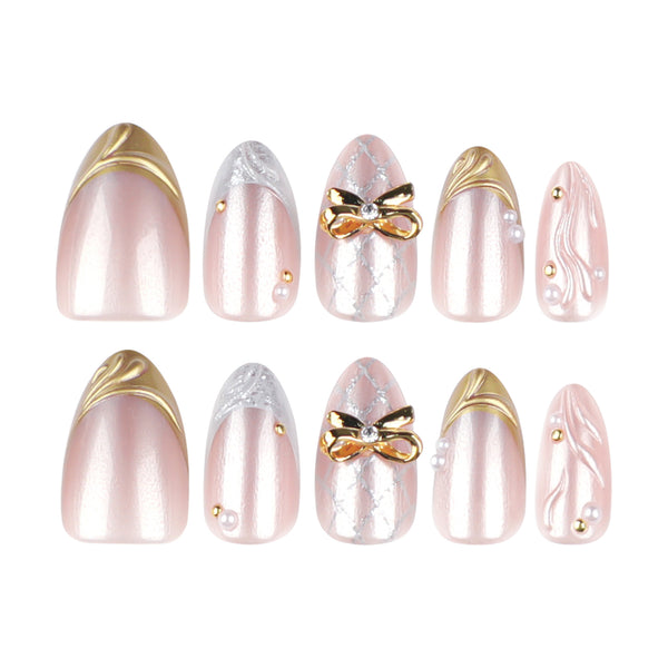 12 Sizes-24 Pcs Press On Nails JP4297