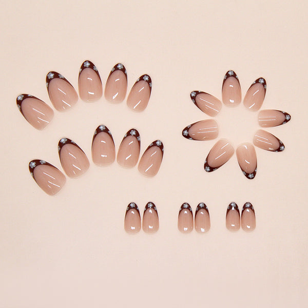 12 Sizes-24 Pcs Press On Nails W2130