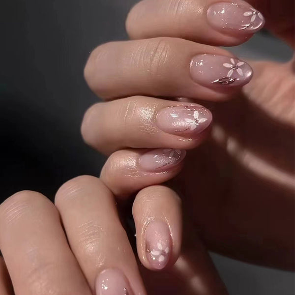 12 Sizes-24 Pcs Press On Nails W1572
