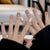 12 Sizes-24 Pcs Press On Nails R955