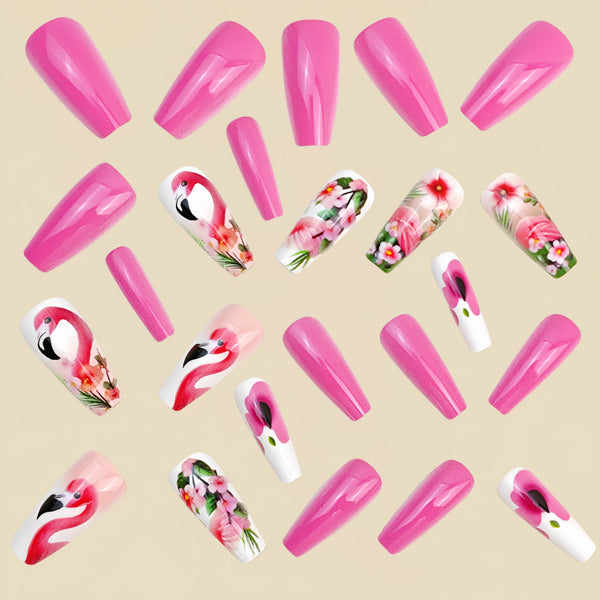 12 Sizes-24 Pcs Press On Nails Y1095