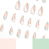 12 Sizes-24 Pcs Press On Nails JP1791