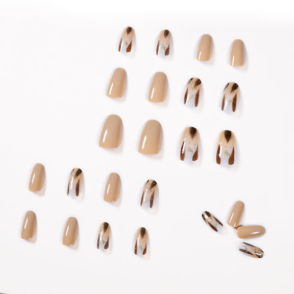 12 Sizes-24 Pcs Press On Nails JP1003