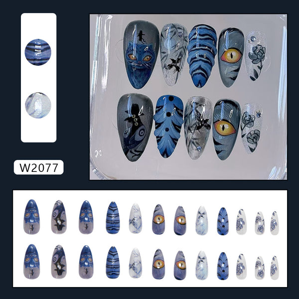 12 Sizes-24 PcsPress On Nails W2077