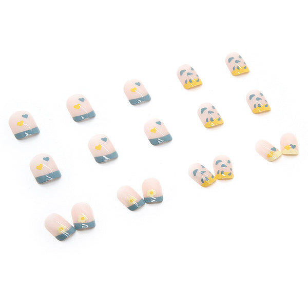12 Sizes-24 Pcs Press On Nails R496