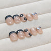 12 Sizes-24 Pcs Press On Nails Z939