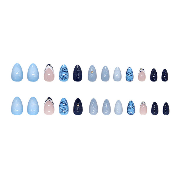 12 Sizes-24 PcsPress On Nails Z1143
